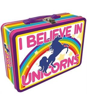 I Believe In Unicorns Tin Lunch Box
