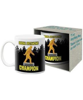Social Distancing Bigfoot 11 Ounce Ceramic Mug