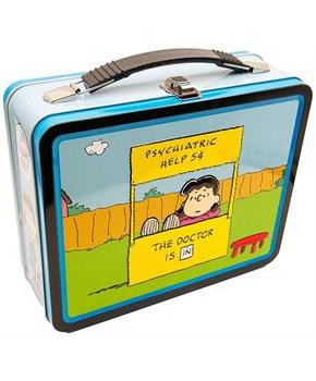 Peanuts Lucy Psychiatrist Retro Tin Storage Box