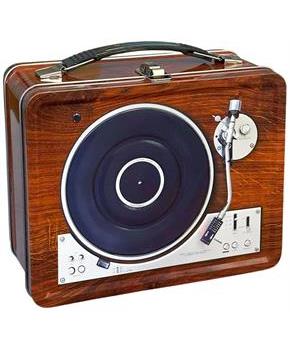Turntable Embossed Tin Fun Box