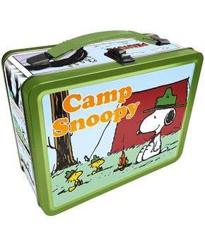 Peanuts "Camp Snoppy" Embossed Tin Fun Box