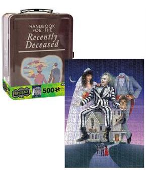 Beetlejuice "Recently Deceased" Tin Fun Box and 500 Piece Puzzle