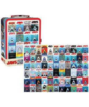 JAWS 500 Piece Jigsaw Puzzle and Tin Fun Box Set