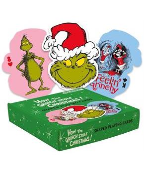 Grinch Christmas Shaped Playing Cards