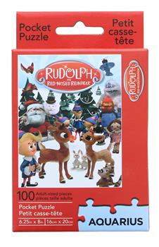 Rudolph The Red Nosed Reindeer 100 Piece Pocket Jigsaw Puzzle