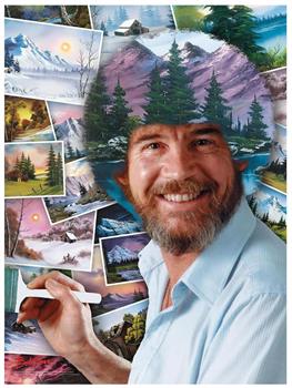 Bob Ross Hair 500 Piece Jigsaw Puzzle
