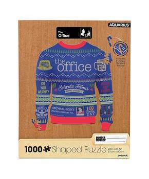 The Office Ugly Christmas Sweater Shaped 1000 Piece Jigsaw Puzzle