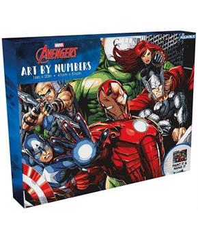Marvel Avengers Art-By-Numbers Craft Kit
