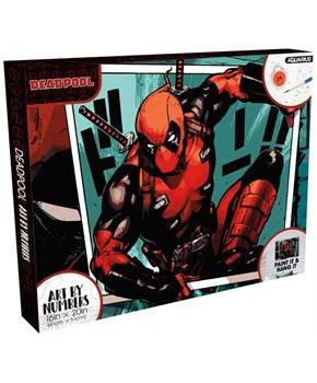 Marvel Deadpool Art By Numbers Painting Kit