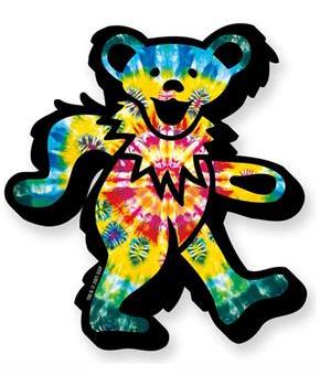 Grateful Dead Tie-Dyed Dancing Bear Funky Chunky Magnet