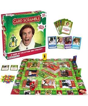 Elf Card Scramble Board Game