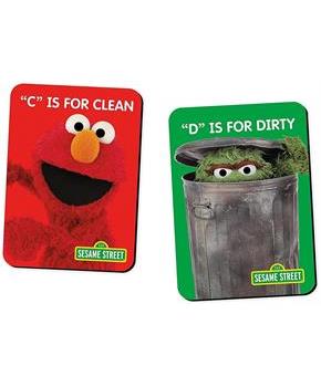 Sesame Street Elmo and Oscar The Grouch Double Sided Dishwasher Magnet