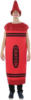 Men's Red Crayon Adult Costume One Size
