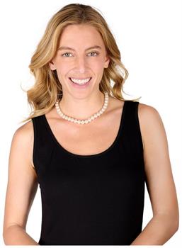 Jumbo White Pearls Adult Costume Necklace