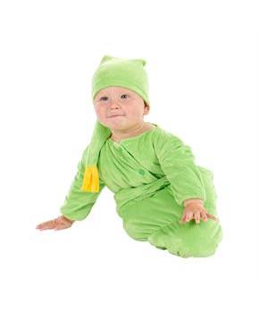 Green Glow Worm Infant Costume | 0-6 Months