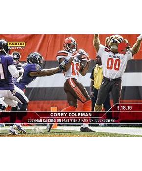 NFL Cleveland Browns Corey Coleman #34A 2016 Panini Instant Base Card