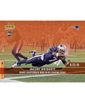 NFL New England Patriots Jacoby Brissett #51 2016 Panini Instant Base Card