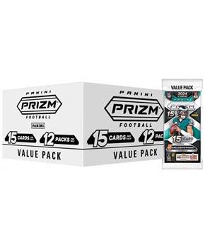 NFL 2024 Panini PRIZM Football Trading Card Fat Pack| 12 Packs