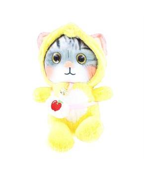 3D Lovely Cat 10 Inch Plush Collectible | Yellow