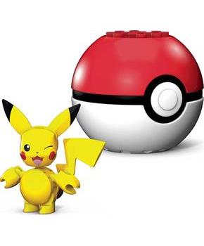 Pokemon Mega Construx Building Set | Pikachu w/ Poke Ball