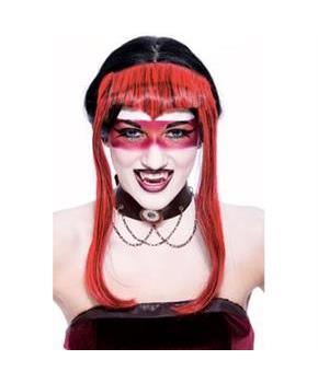Chelsea Widow Peak Red Adult Costume Wig