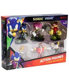 Sonic the Hedgehog Sonic Prime 3-Inch Collectible Figure 6 Pack