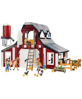 Playmobil 9315 Barn with Silo Building Set