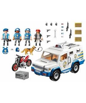 Playmobil 9371 City Action Armored Van 66-Piece Building Set