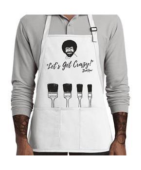 Bob Ross Let's Get Crazy Three Pocket Adult Apron
