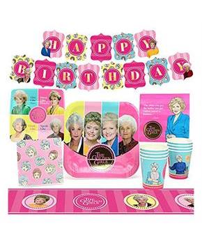 The Golden Girls Birthday Party Supplies Pack | 58 Pieces | Serves 8 Guests