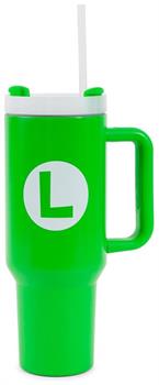 Super Mario Bros. Luigi Icon Metal Travel Tumbler | Holds 40 Ounces