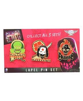 Suicide Squad Lapel Pin 3-Pack, Set 2