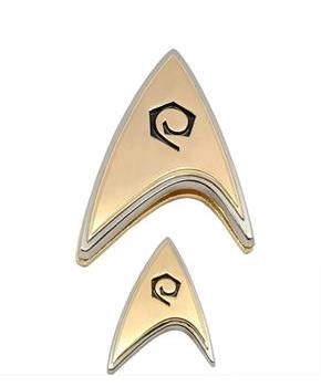 Star Trek Discovery Enterprise Operations Badge and Pin Set
