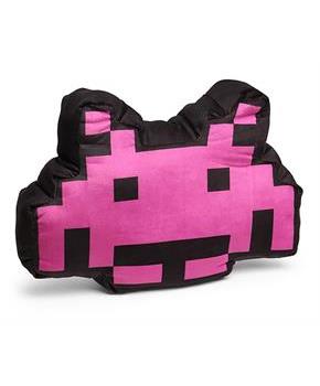 Space Invaders 17" Pink Crab Alien Pillow Cushion