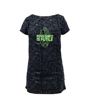 Star Trek Resistance is Futile Glow Ladies Sleep Shirt | Black