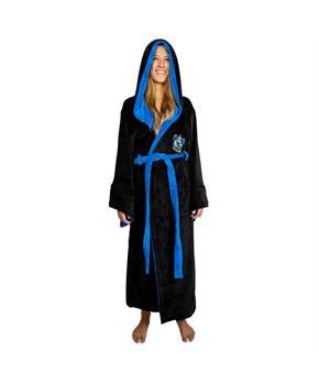 Harry Potter Ravenclaw Hooded Bathrobe for Adults | One Size Fits Most