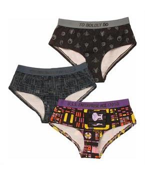Star Trek Repeat Pattern Panties | Set of 3