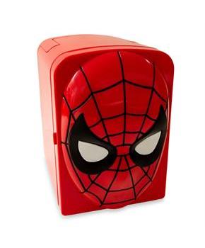 Marvel Spider-Man 4-Liter Mini Fridge Thermoelectric Cooler | Holds 6 Cans