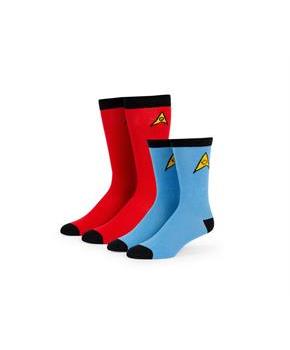 Star Trek: The Original Series Spock Mens & Uhura Womens Sock Set | 2 Pairs