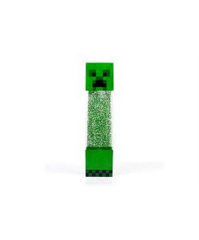 Minecraft Creeper Glitter Motion Light | 12-Inch Fun Mood Light LED Lamp