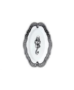 Harry Potter Voldemort Death Eater Ceramic Large Serving Platter | 14-Inch Plate