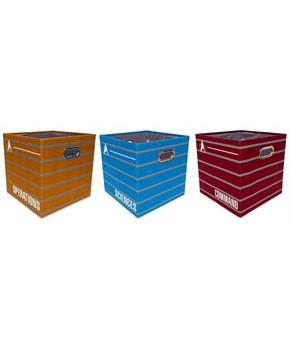 Star Trek: The Next Generation 13-Inch Storage Bin Cube Organizers | Set of 3