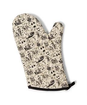 Disney The Nightmare Before Christmas Black and White Kitchen Oven Mitt Glove
