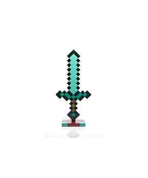 Minecraft Diamond Sword 14 Inch USB Desk LED Bedside Night Light Lamp for Gamers