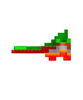 Minecraft Overworld Wall Shelf | 2 Feet Long | Holds 15 Pounds