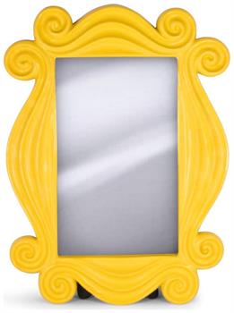 Friends TV Show Yellow Peephole Frame Door Mirror Replica | 15 x 11 Inches