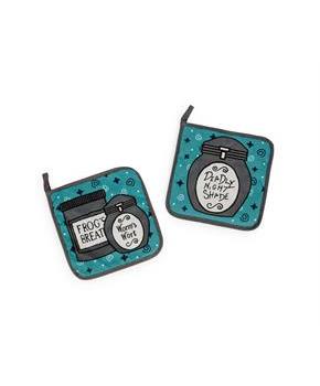 The Nightmare Before Christmas Jack and Sally Kitchen Pot Holders | Set of 2