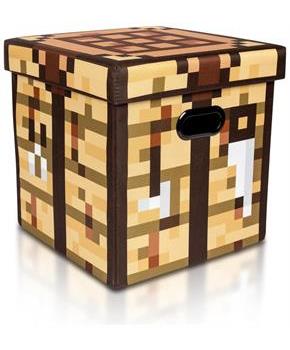 Minecraft Crafting Table Storage Bin Cube Organizer with Lid | 15 Inches