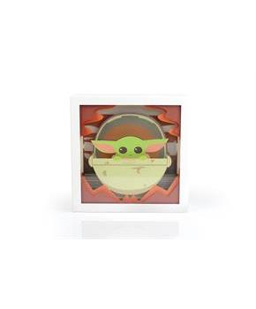 Star Wars: The Mandalorian, The Child 3D Mini Shadow Light Box | 6 x 6 Inches