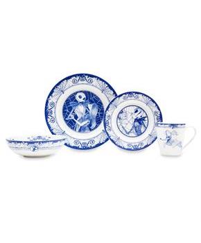 Disney The Nightmare Before Christmas Jack and Sally 8-Piece Dinnerware Set